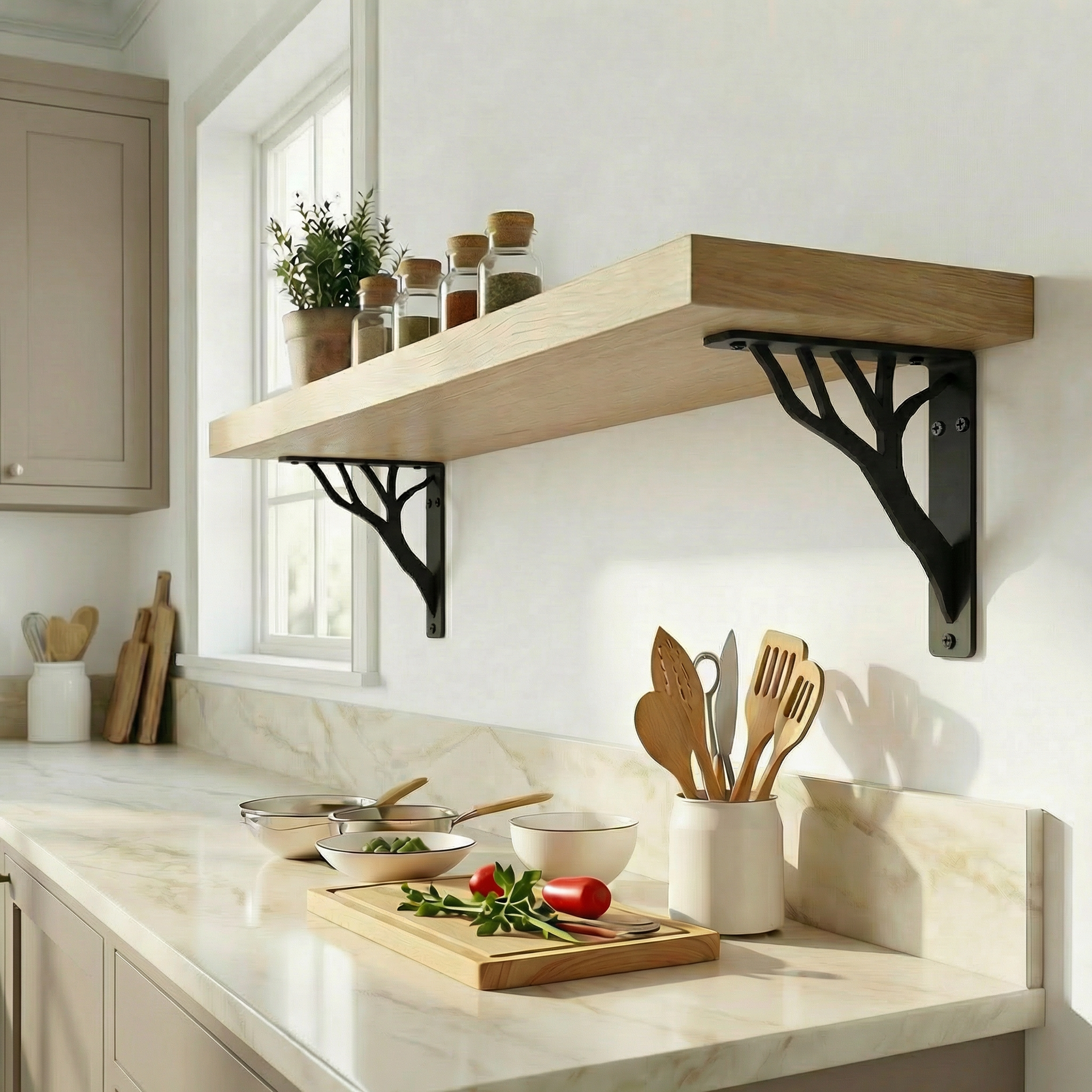 Tree Wide Decorative Shelf Bracket