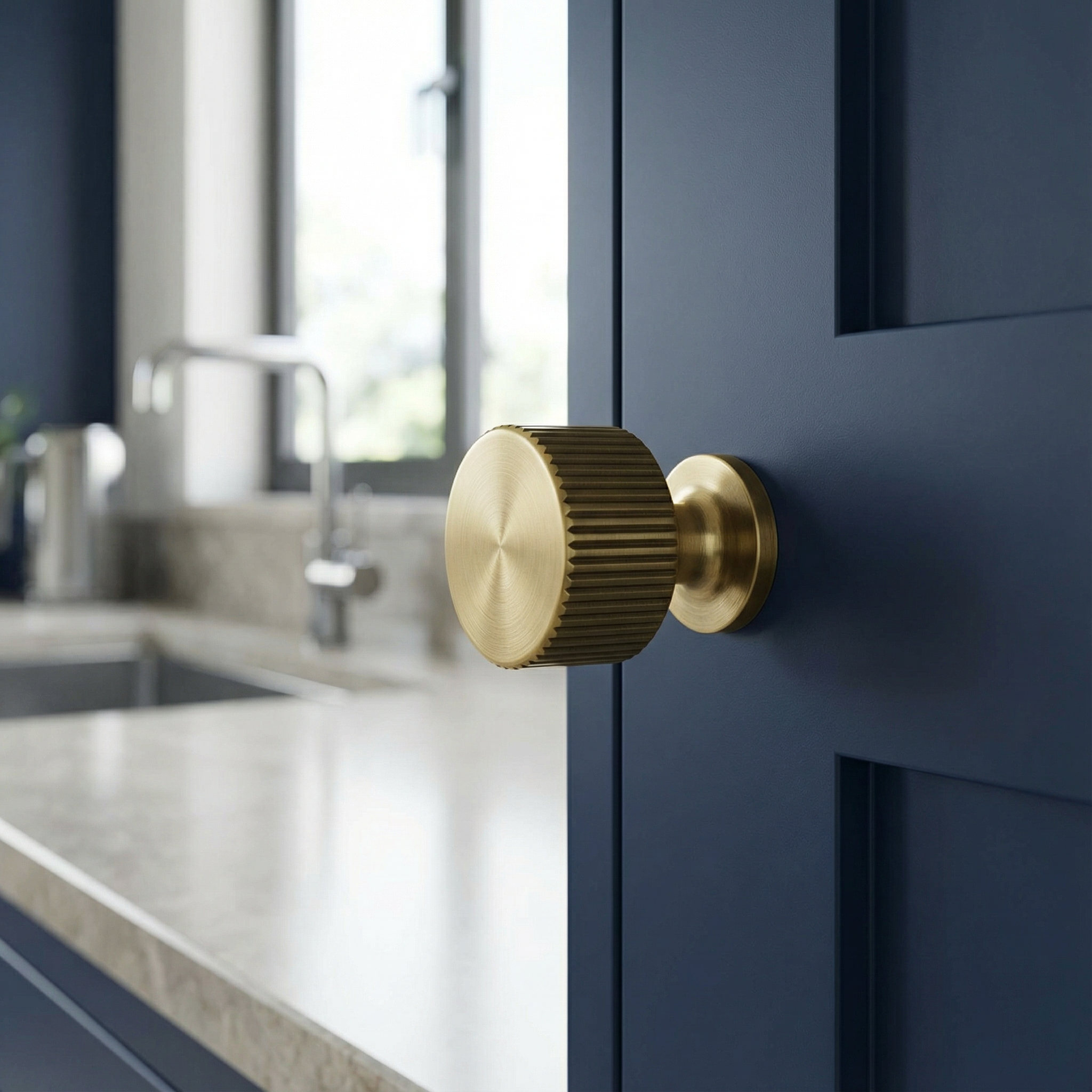 Vell Knob Antique Brass